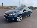 Volkswagen Golf 2.0 TSI GTI Cabriolet | 211 PS | 20021 - mit Benzin-Antrieb: Blau, Cabrio, mit Klimaanlage