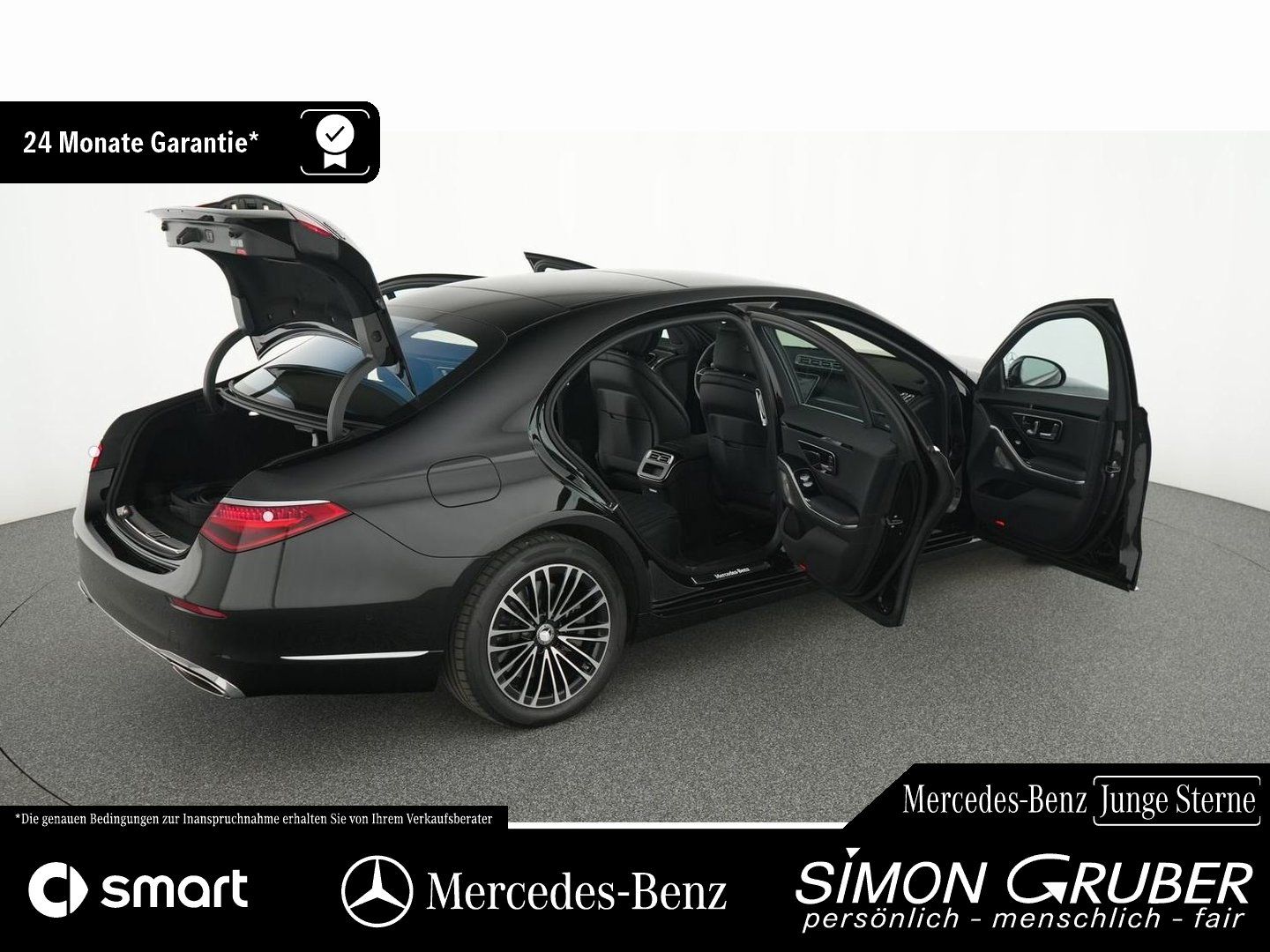 Fahrzeugabbildung Mercedes-Benz S 580 e 4M lang Pano Burm Ambi Airmatic Guard360