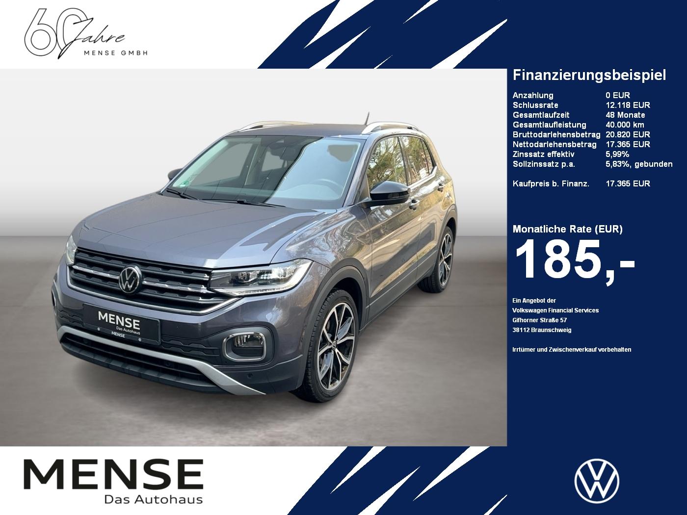 Volkswagen T-Cross 1.0 TSI Style CarPlay|AHK|ACC|LED|Navi
