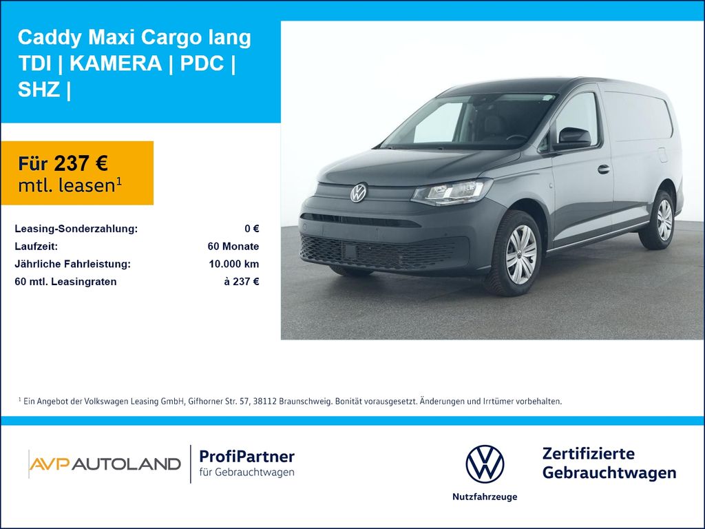 Volkswagen Caddy Maxi Cargo lang TDI | KAMERA | PDC | SHZ |