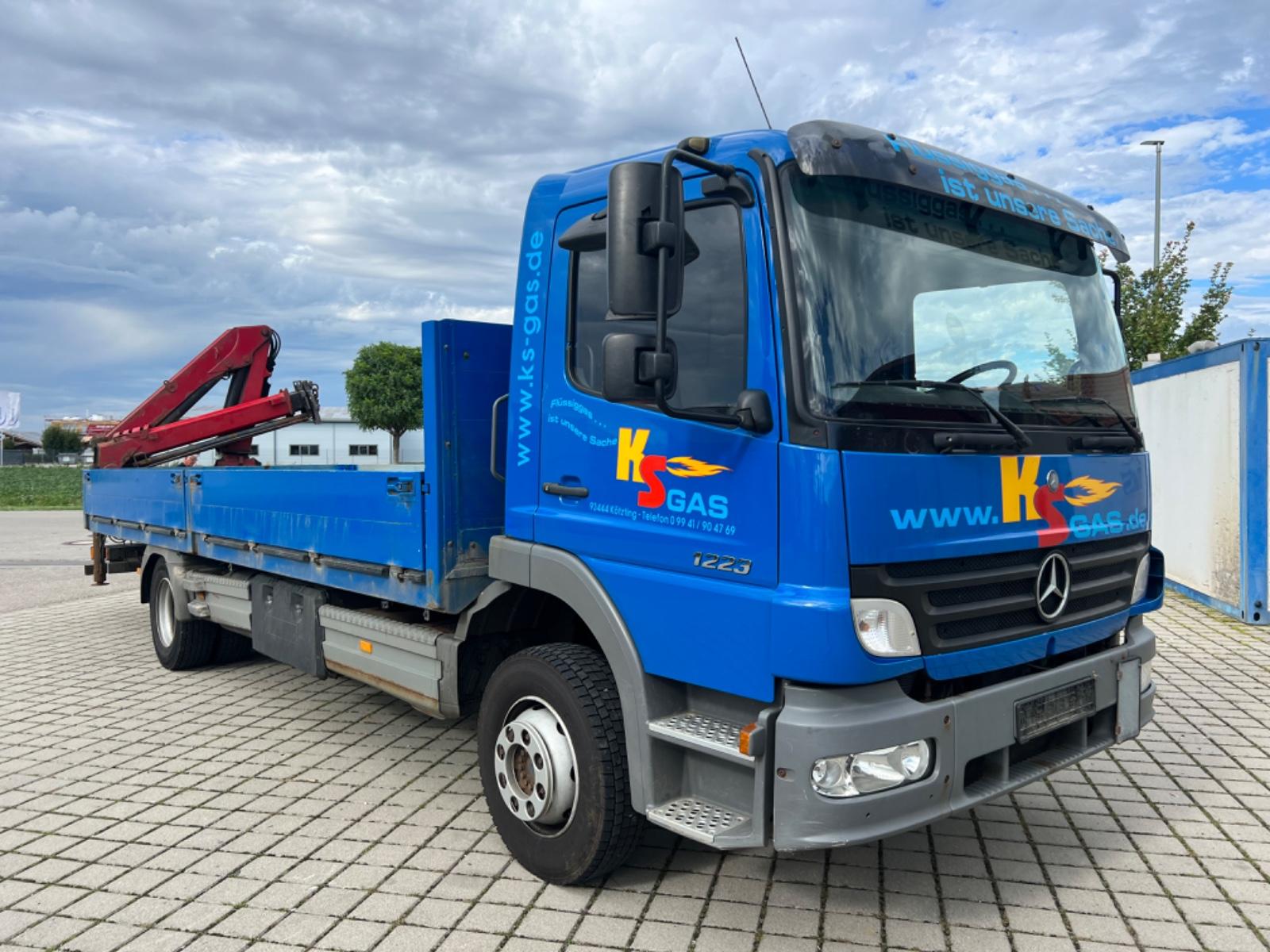 Mercedes-Benz Atego 1223 Pritsche+HMF 763 K2 Abnehmbar TACHO