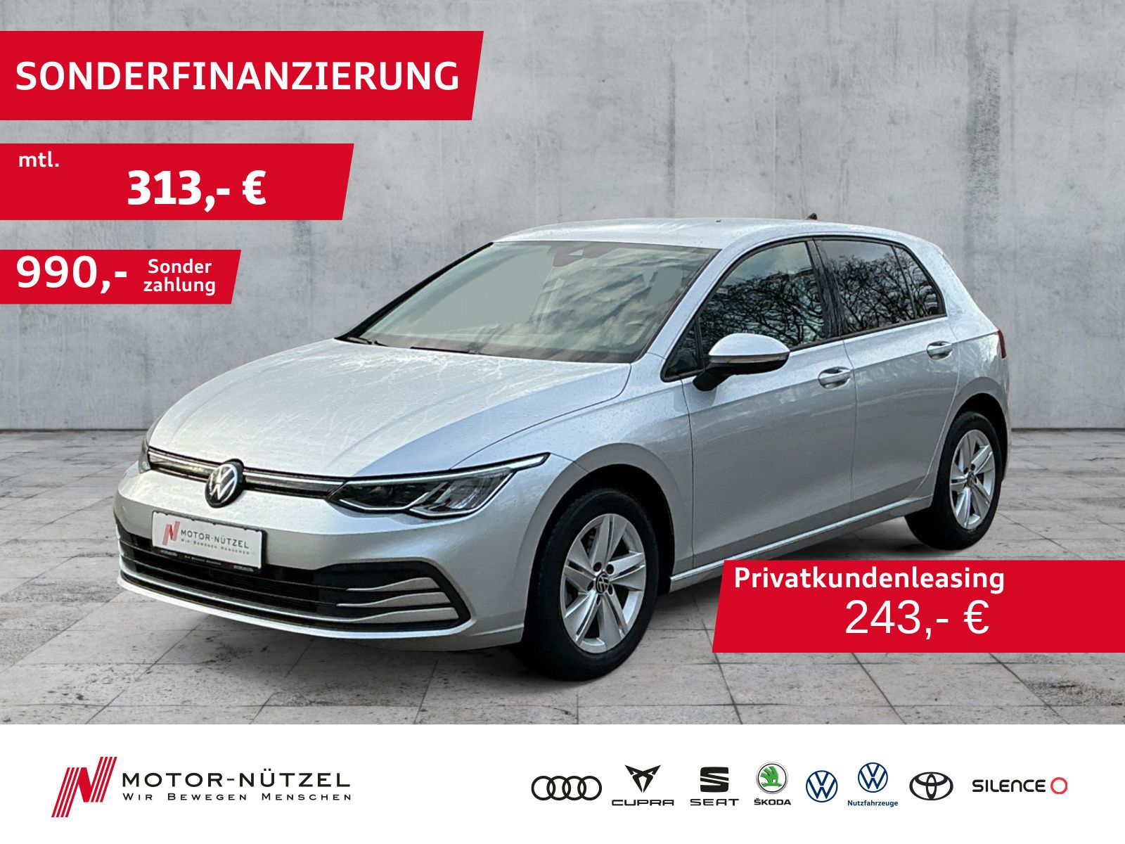 Volkswagen Golf VIII 1.5 TSI LIFE 5JG+LED+NAVI+ACC+SHZ+AHK