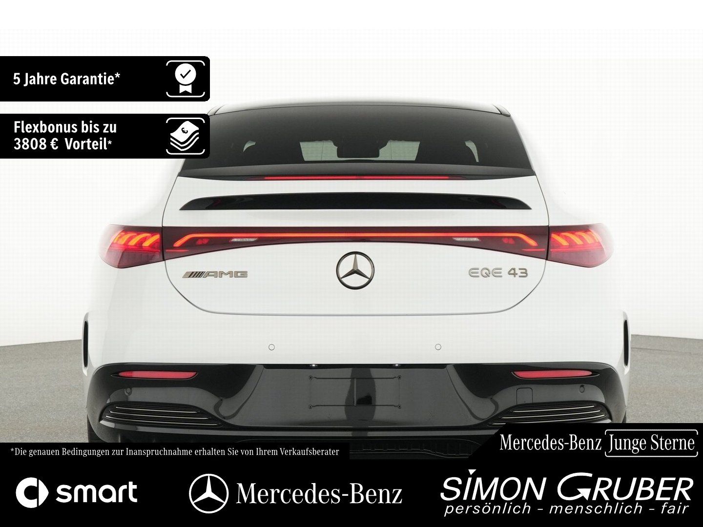 Fahrzeugabbildung Mercedes-Benz EQE 43 4M AMG NightII Carbon Airmatic HUD Hyper