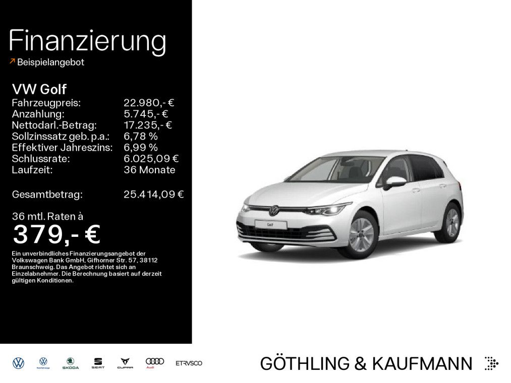 Volkswagen Golf Life 1.5 TSI *AHK*STDHZG*NAVI*KAM*SHZ*KAM*L