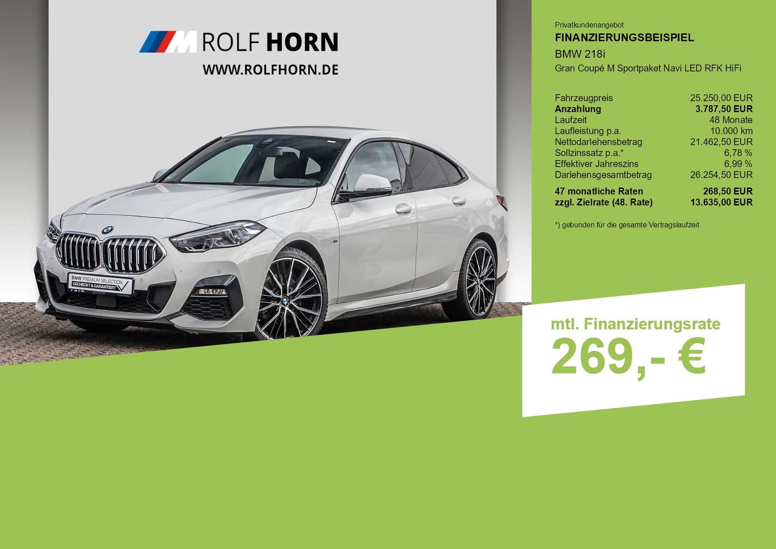 BMW 218i Gran Coupé M Sportpaket Navi LED RFK HiFi imagem 3