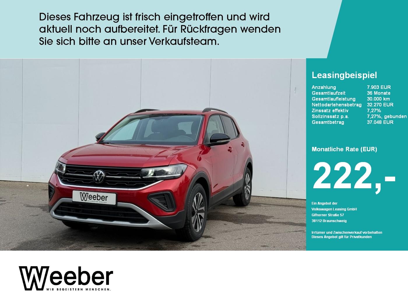 Volkswagen T-Cross 1.0 l TSI DSG Energy AHK Navi LED PDC