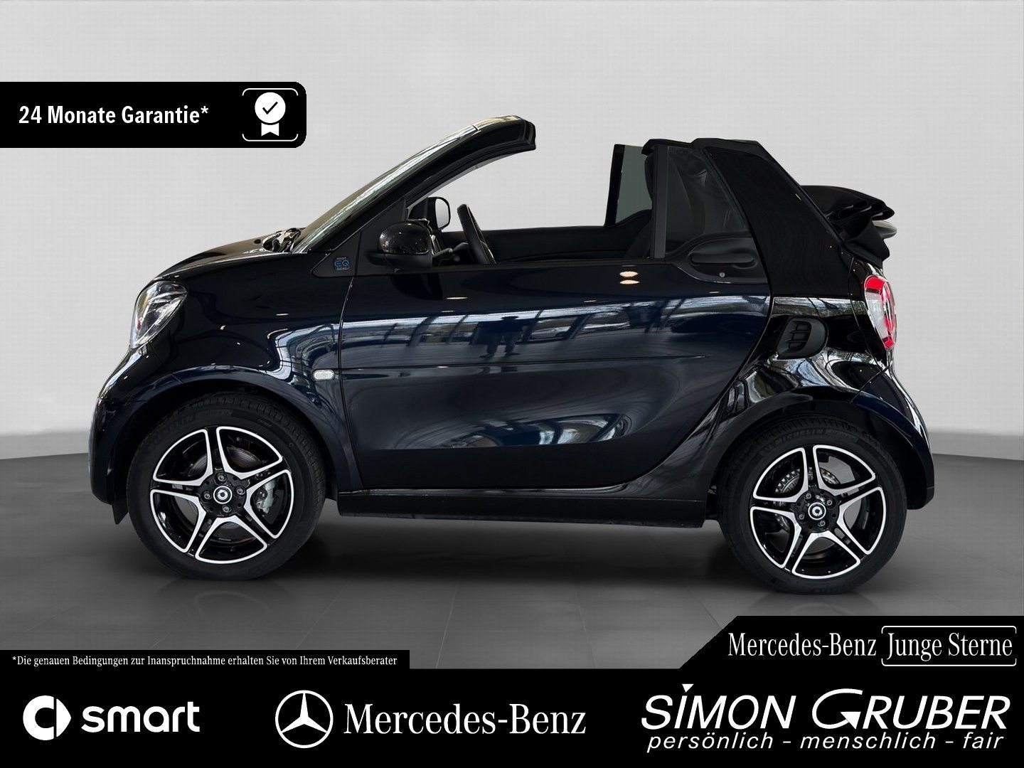 Fahrzeugabbildung Smart fortwo EQ Cabrio Pulse Exclusive JBL Carbon Wint