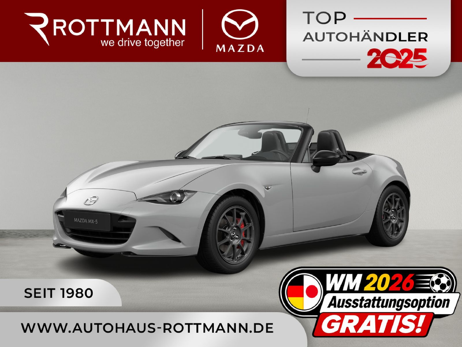 Mazda MX-5 1.5 SKYACTIV-G 132 Homura /Recaro/BOSE/ACAA