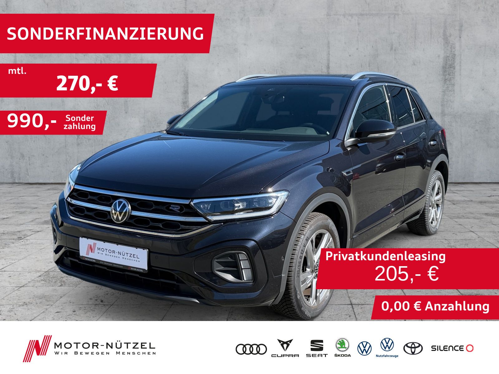 Volkswagen T-Roc 1.0 TSI R-LINE 5JG+LED+NAV+APP+ACC+SHZ+RFK