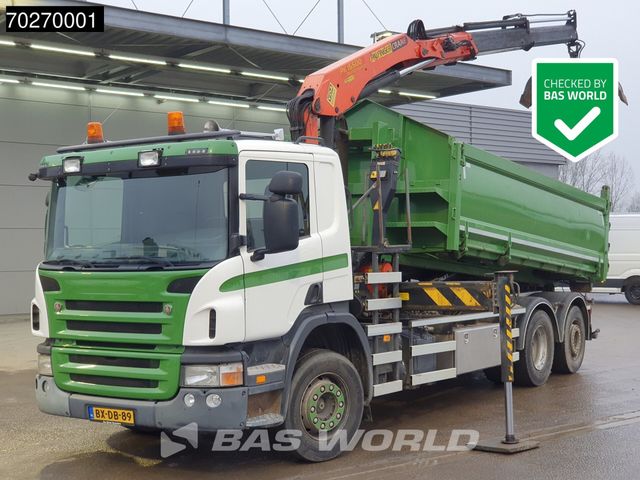 Scania P320 6X2 Crane Palfinger PK15.500 Hook Lift+Stee