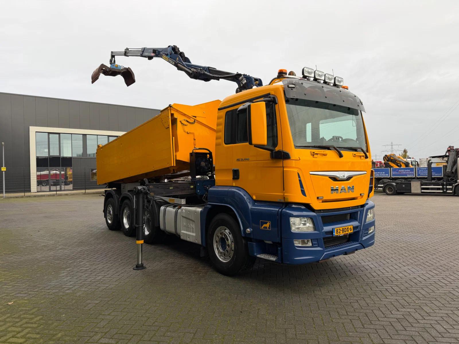 MAN TGS 35.440 8x4 Tridem Kipper/ Z-Kraan Euro 6