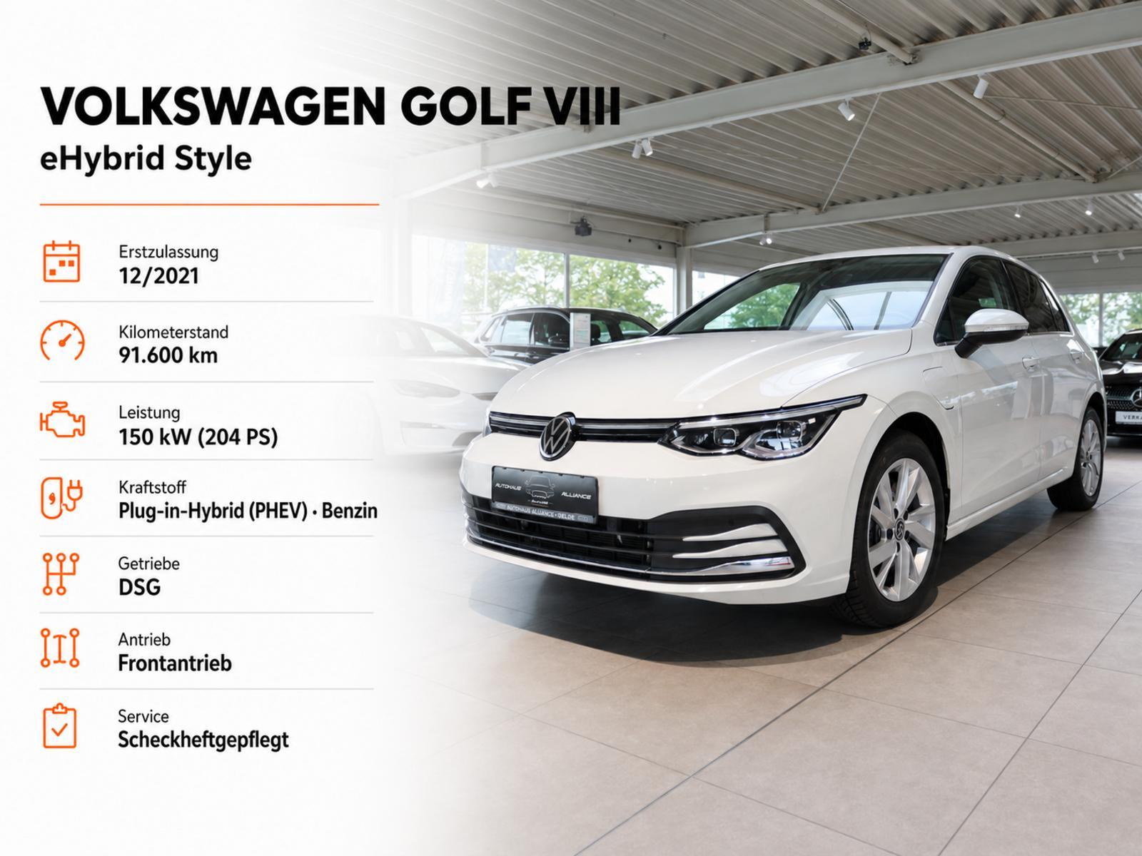Volkswagen Golf 8 * DSG * Batterie Zertifikat *Mass.Sitze