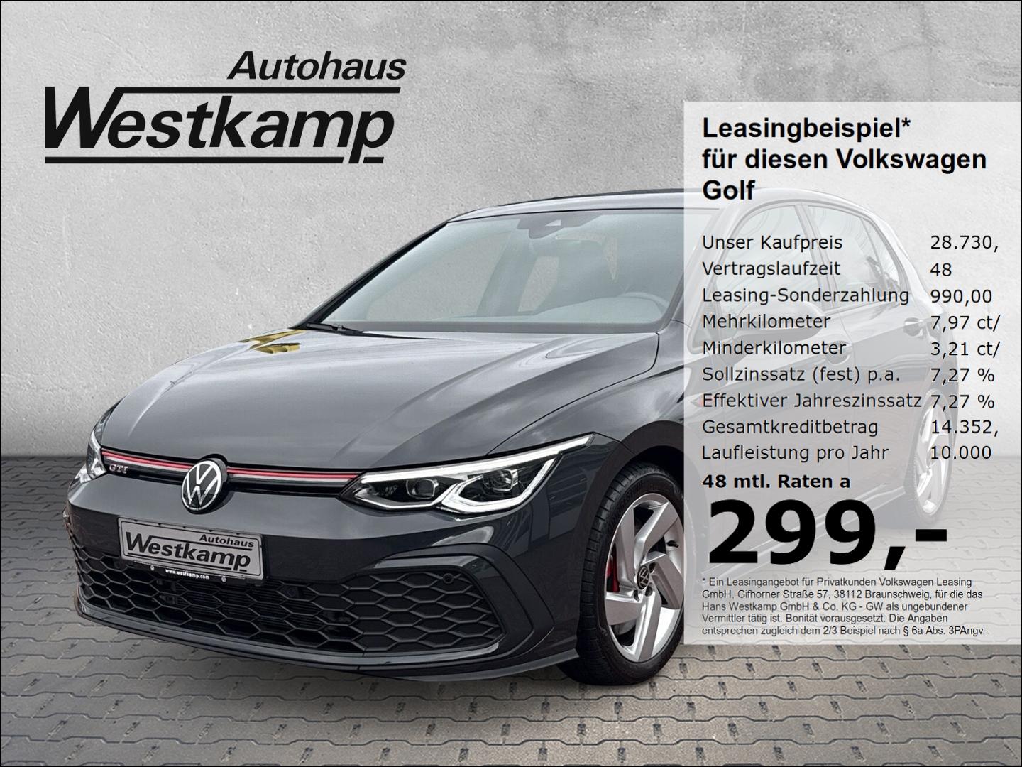 Volkswagen Golf VIII GTI 2,0 TSI DSG Led-Plus Winterpaket