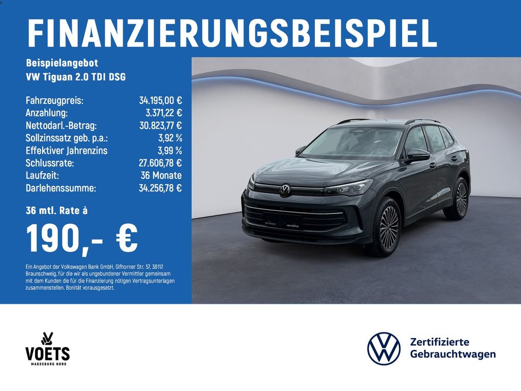 Tiguan  2.0  TDI  DSG Life LED+NAVI+AHK+ACC+PDC+