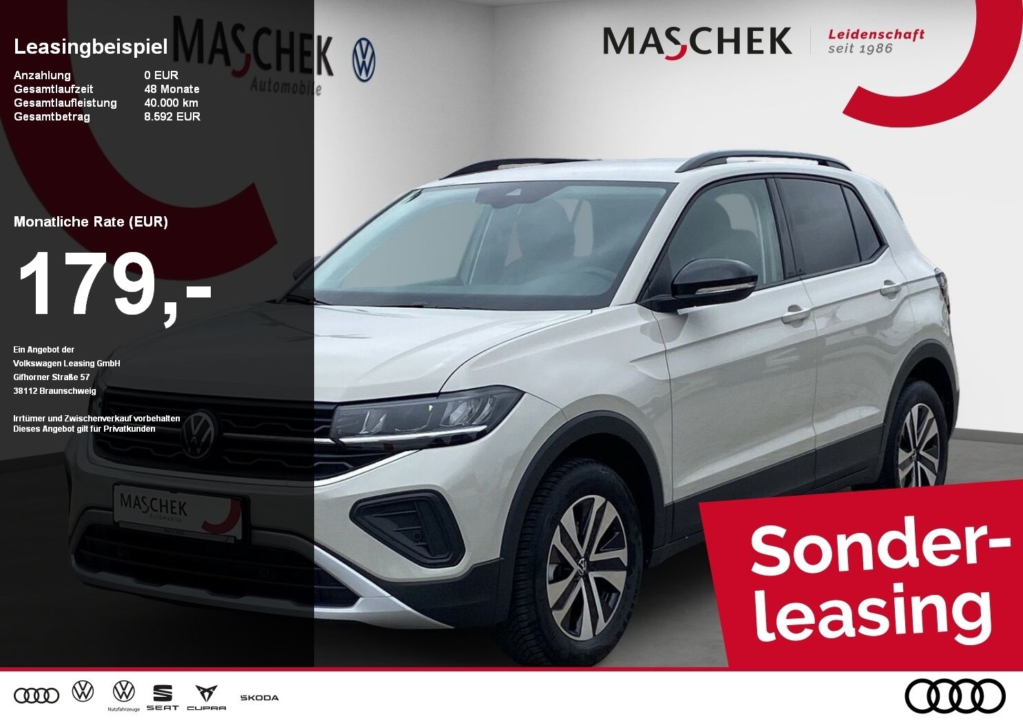 Volkswagen T-Cross ENERGY 1.0 l TSI 95 PS 5-Gang LED EP