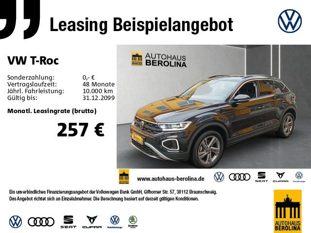 Volkswagen T-Roc 1.0 TSI Life *LED+*IQ.DRIVE*R-CAM*SHZ*