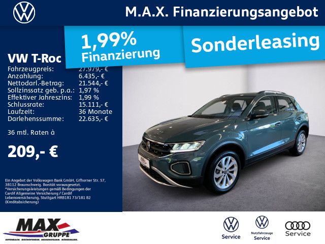 T-Roc 1.5 TSI LIFE LED+KAMERA+DCP+APP+NAV+SITZHZ