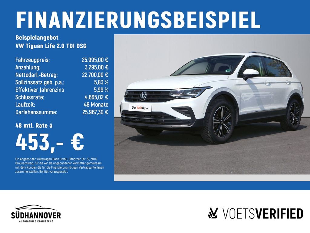 Tiguan Life 2.0 TDI DSG RearView+PDC+AHK+NAVI
