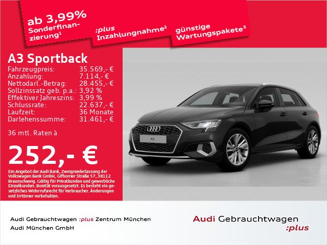 Audi A3 Sportback 35 TDI S tronic advanced Kamera/Vir