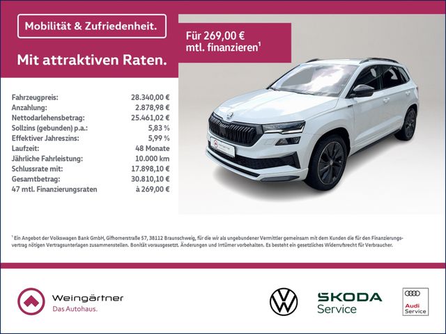 Karoq 2.0 TSI Sportline 4x4, AHK, Sportsitze, Pa