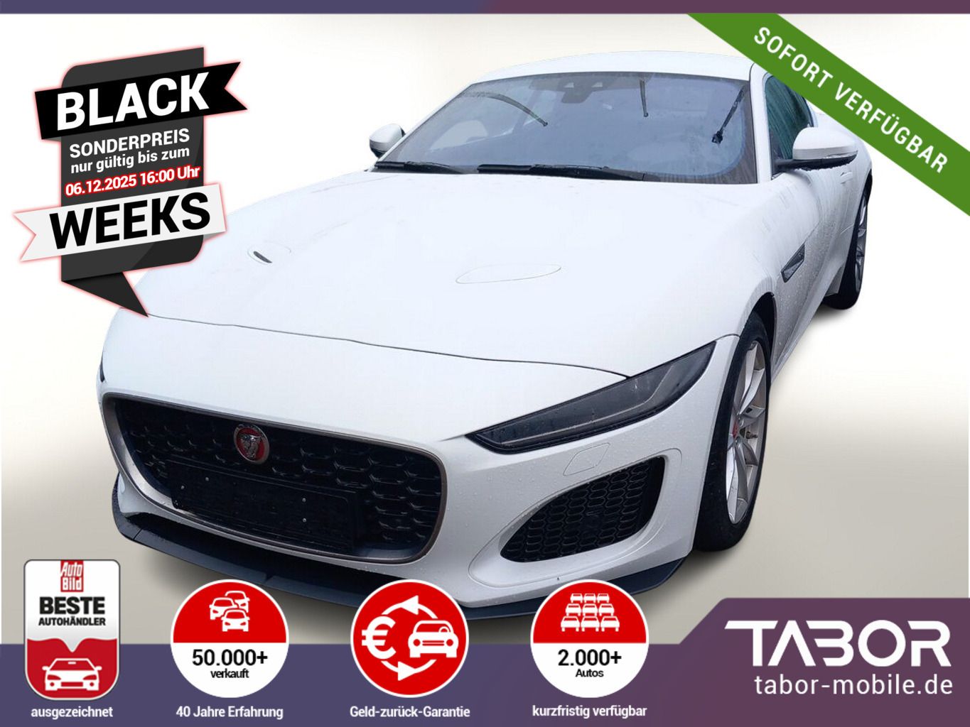 Jaguar F-TYPE 2.0 P300 SHZ LED Nav Leder 18Z Kam