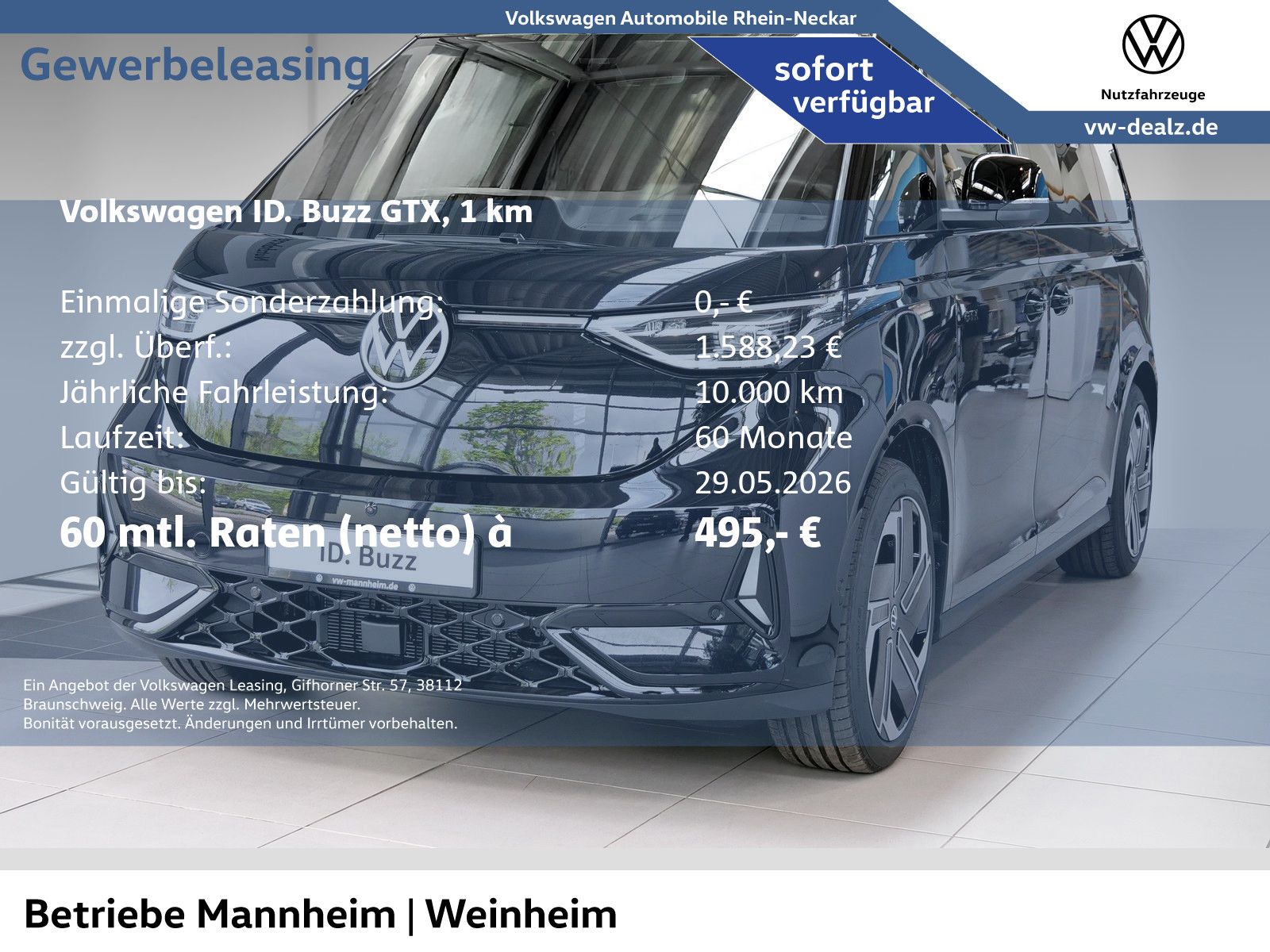 Volkswagen ID.Buzz GTX 4MOTION Klima NAVI AHK PANO LED