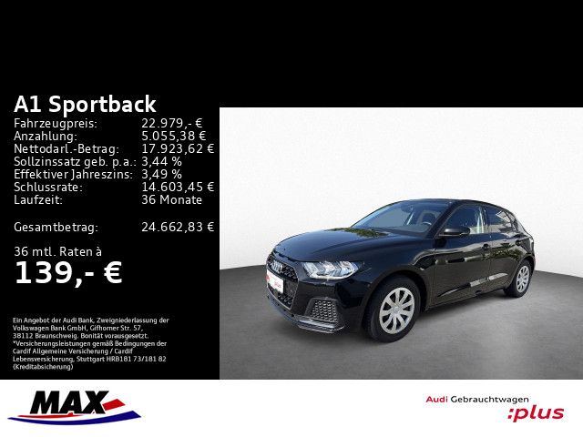 A1 Sportback 30 TFSI ADVANCED VCP+DAB+PDC+ALU16"