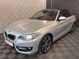 BMW 220d Cabrio*SPORT*BI XENON-HIFI-MEMORY-CONN.DR. - mit Diesel-Antrieb: Silber, Cabrio