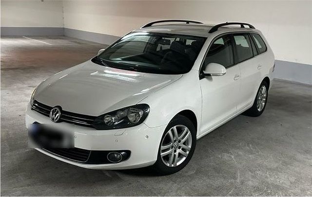 Volkswagen Golf 6 1.6 TDI DSG Kombi Weiß TÜV NEU