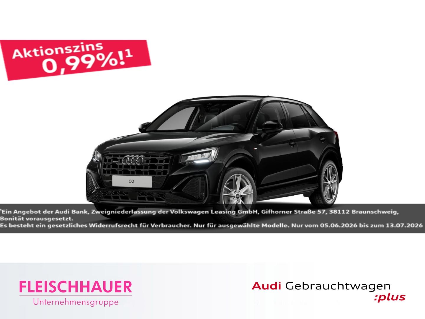 Audi Q2 40 TFSI quattro S line NAVI+LED+AHK+Kamera+AP