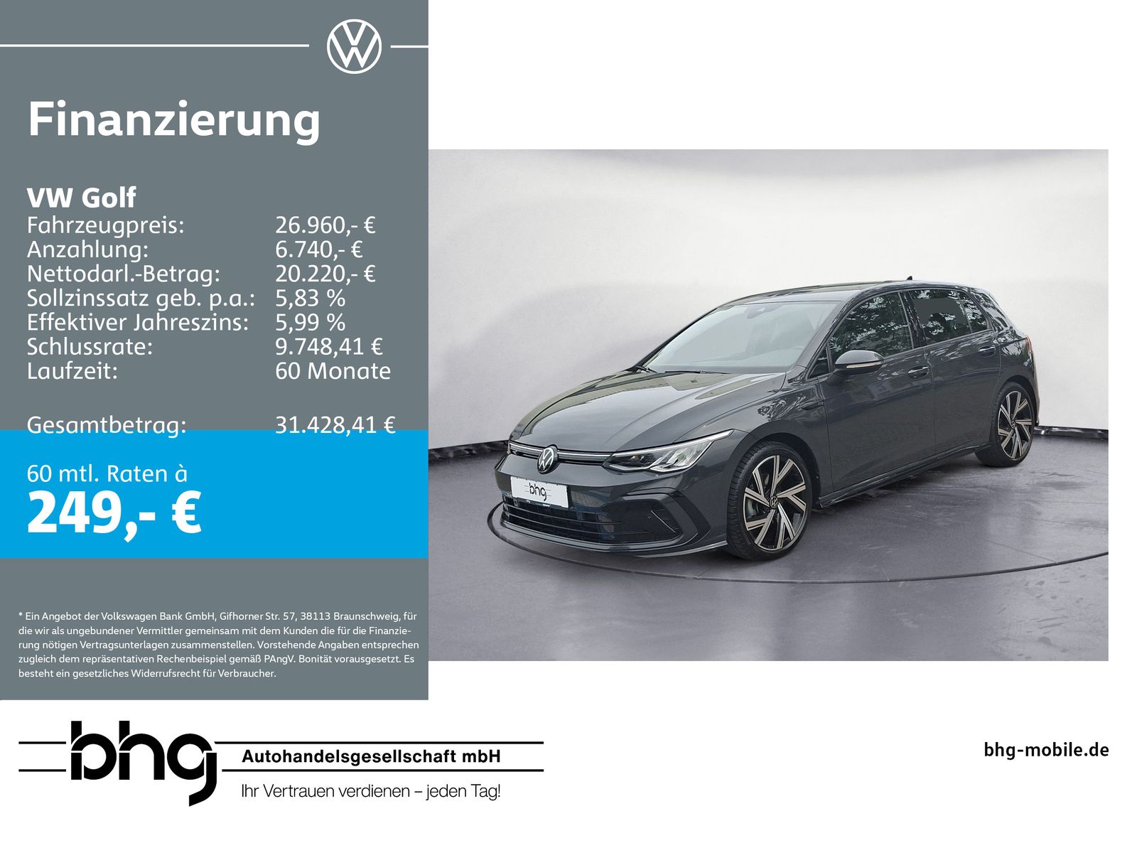 Volkswagen Golf R-Line 1,5 l eTSI OPF