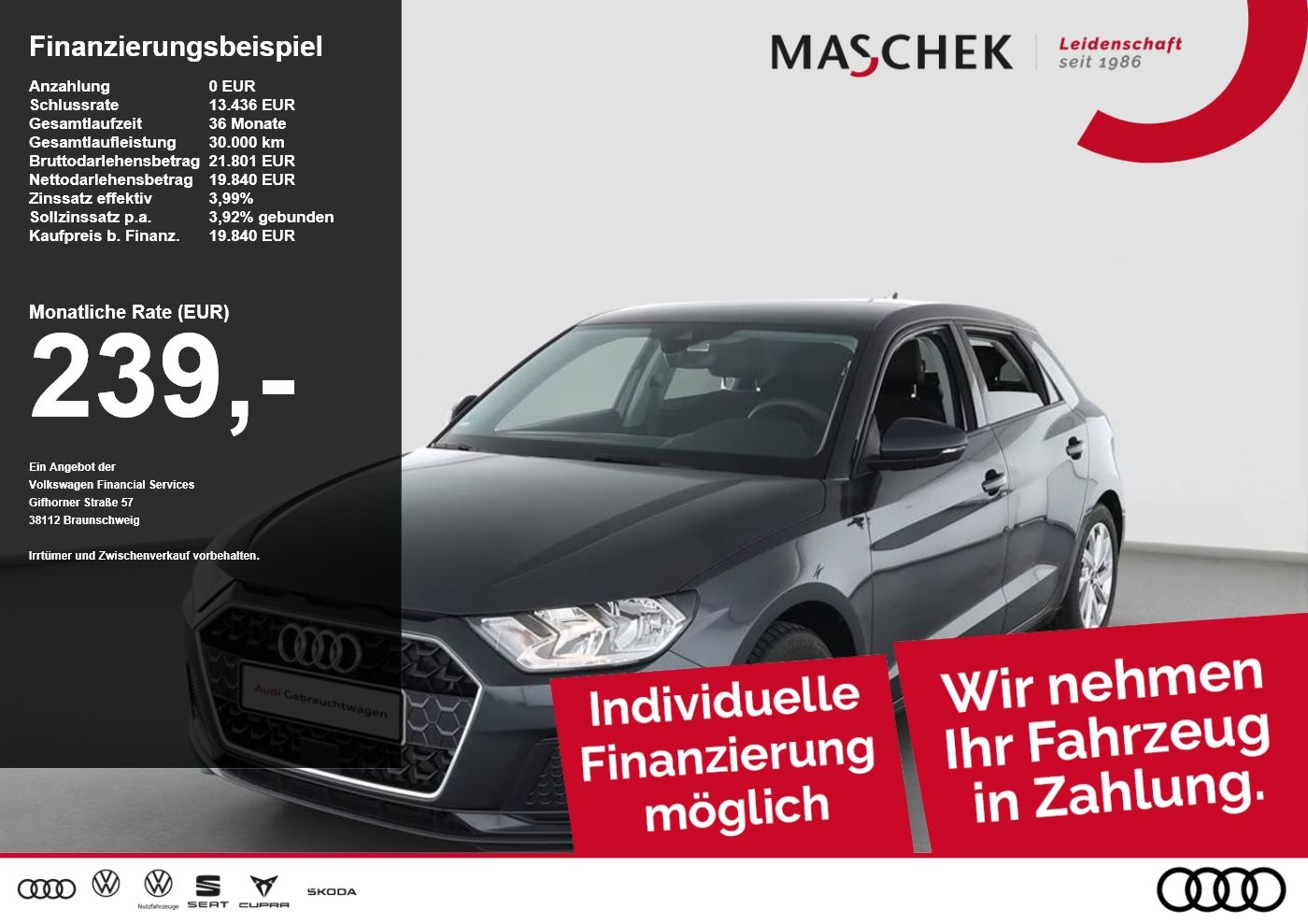 Audi A1 — Audi A1 Sportback 30 TFSI PDC Sitzh GRA Smart-Interfa