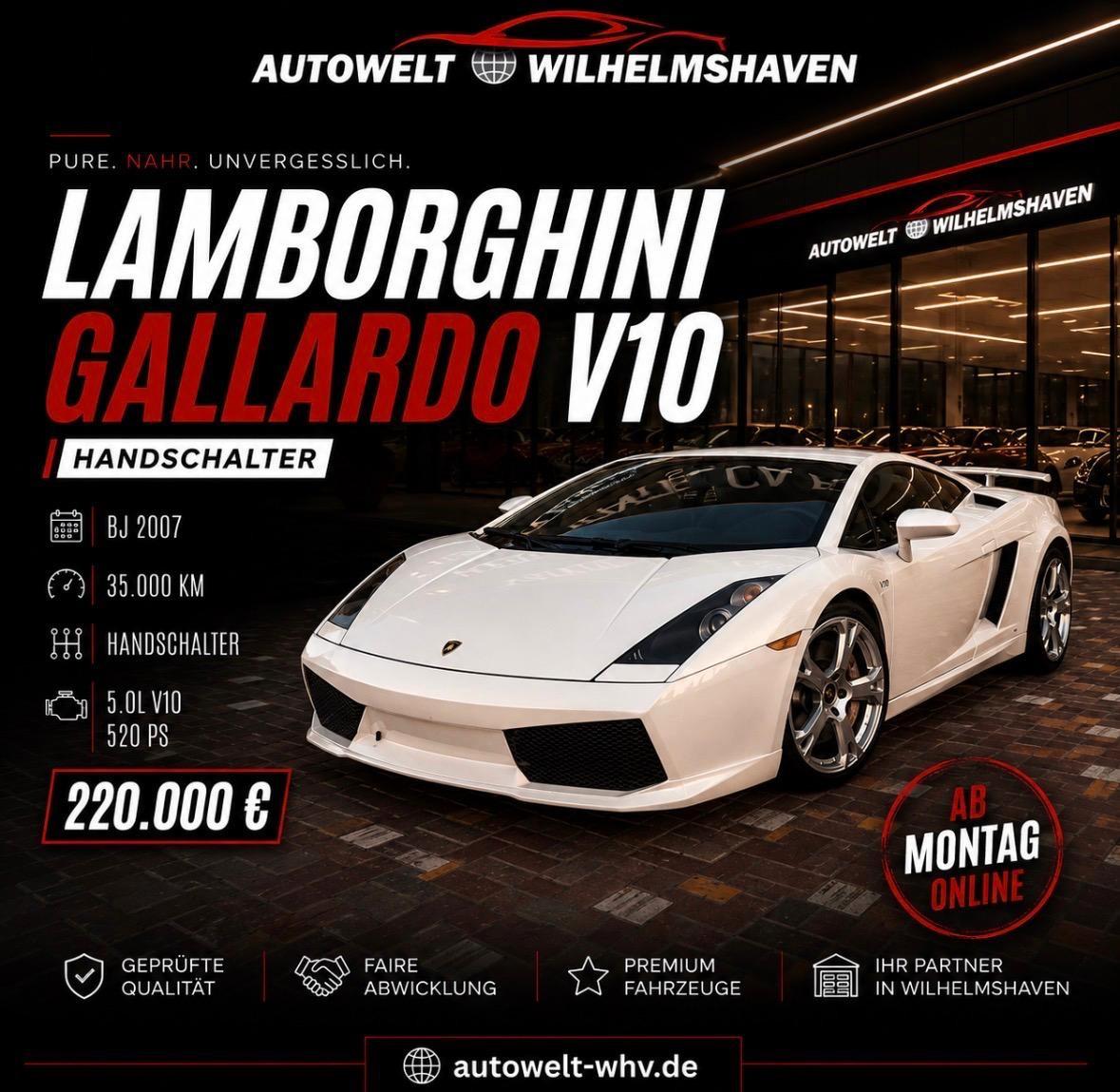 Lamborghini Gallardo 5.0 V10 *Schalter*S-Heft*Carbon*35TKM*