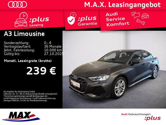 A3 Limousine 30 TFSI S LINE LED+NAV+KAMERA+SONOS