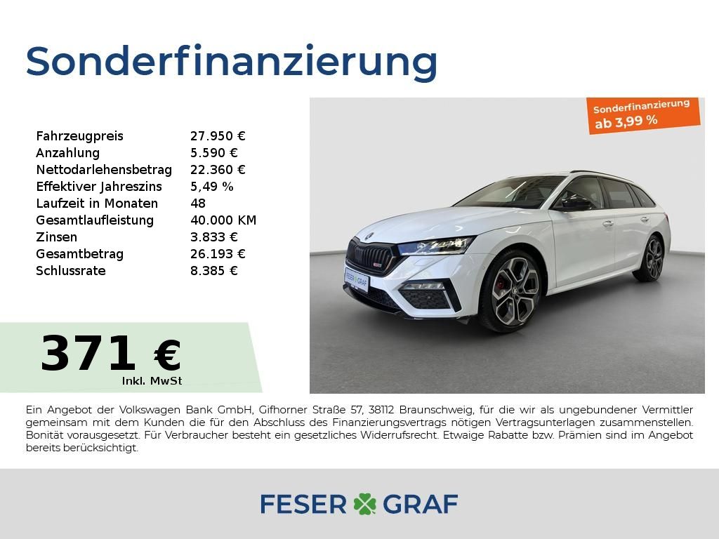 Octavia Combi RS+ TDI Pano AHK HUD RFK Keyless
