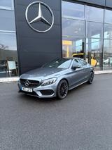Mercedes-Benz C 200 AMG Line Night Paket inkl. Garantie + FOX  - mit Benzin-Antrieb: Coupe, Grau, Dachreling