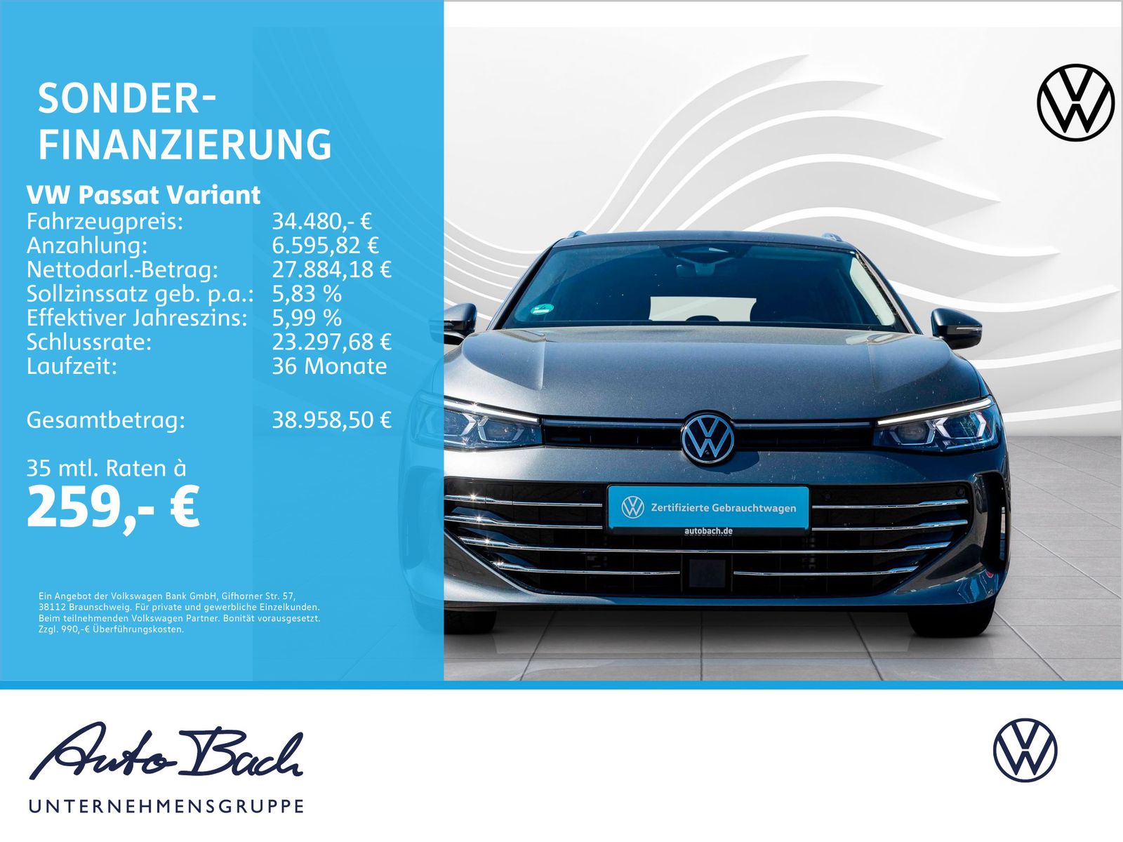 Volkswagen Passat Variant 2.0 TDI "Elegance" DSG Navi LED D imagem 2