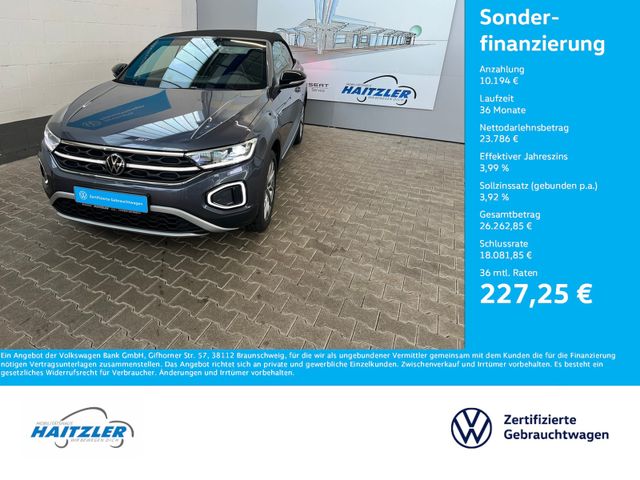 Volkswagen T-Roc Cabriolet Style 1,5 TSI DSG + Navi + Kamer