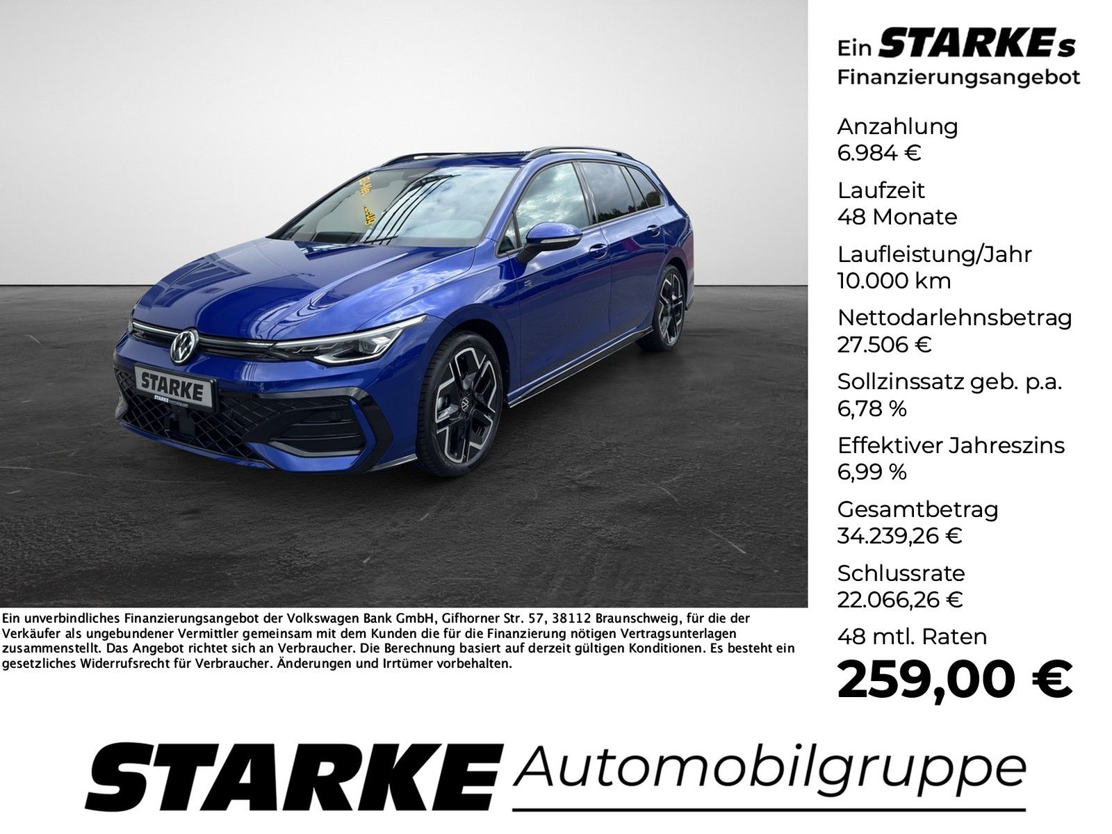 Volkswagen Golf Variant 1.5 eTSI DSG R-Line  AHK Navi LED K
