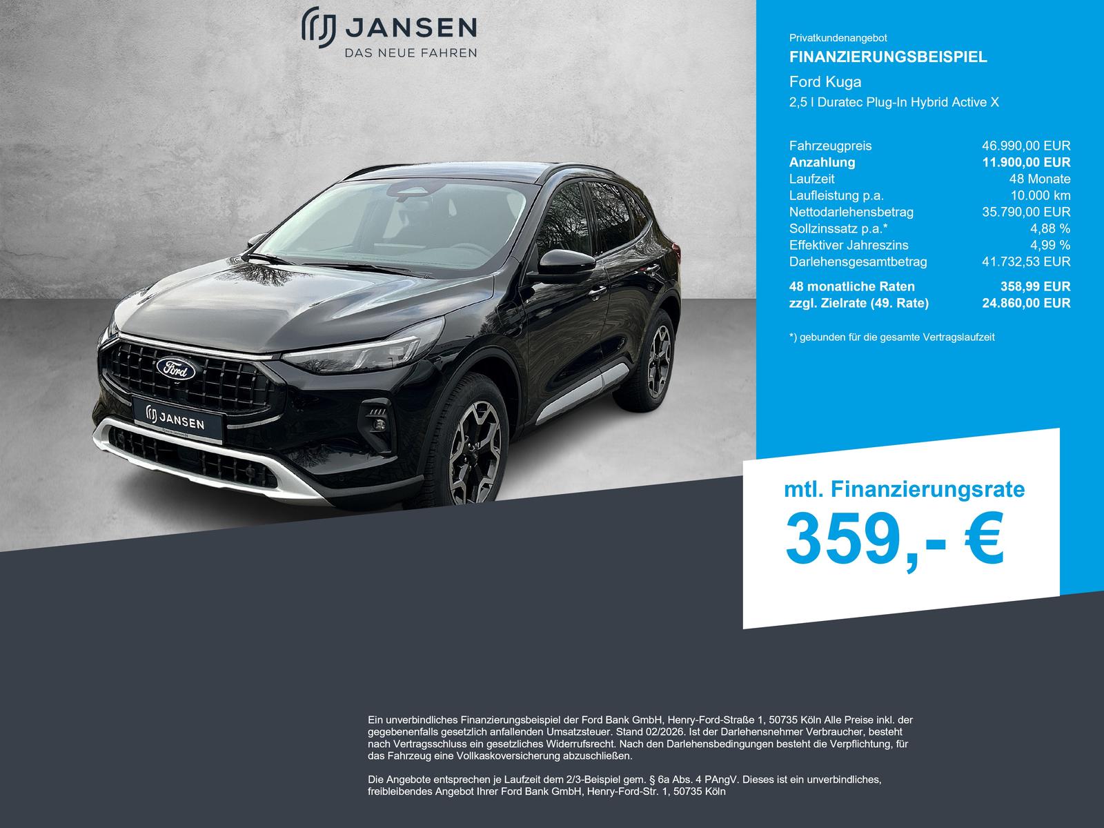 Ford Kuga 2,5 l Duratec Plug-In Hybrid Active X