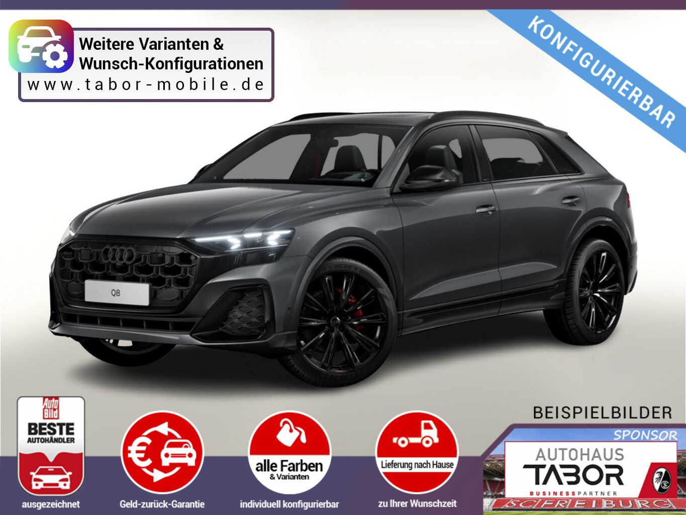 Audi Q8 TFSI 340 Matrix Nav VirCo+ Keyless UVP-29%*