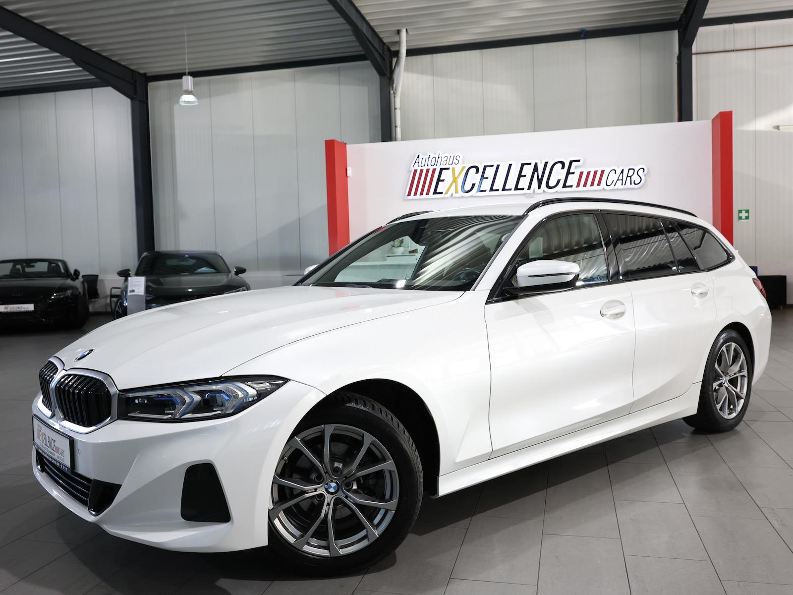 BMW 318d Touring SPORT WHITE & BROWN / CURVED+HUD