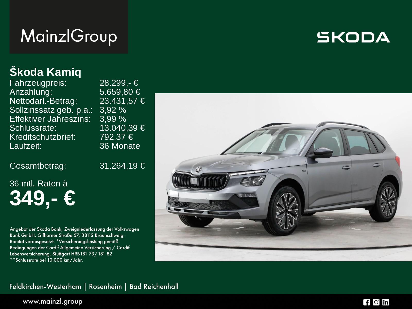 Skoda Kamiq Drive 1,0 TSI 85 kW 7-Gang autom.