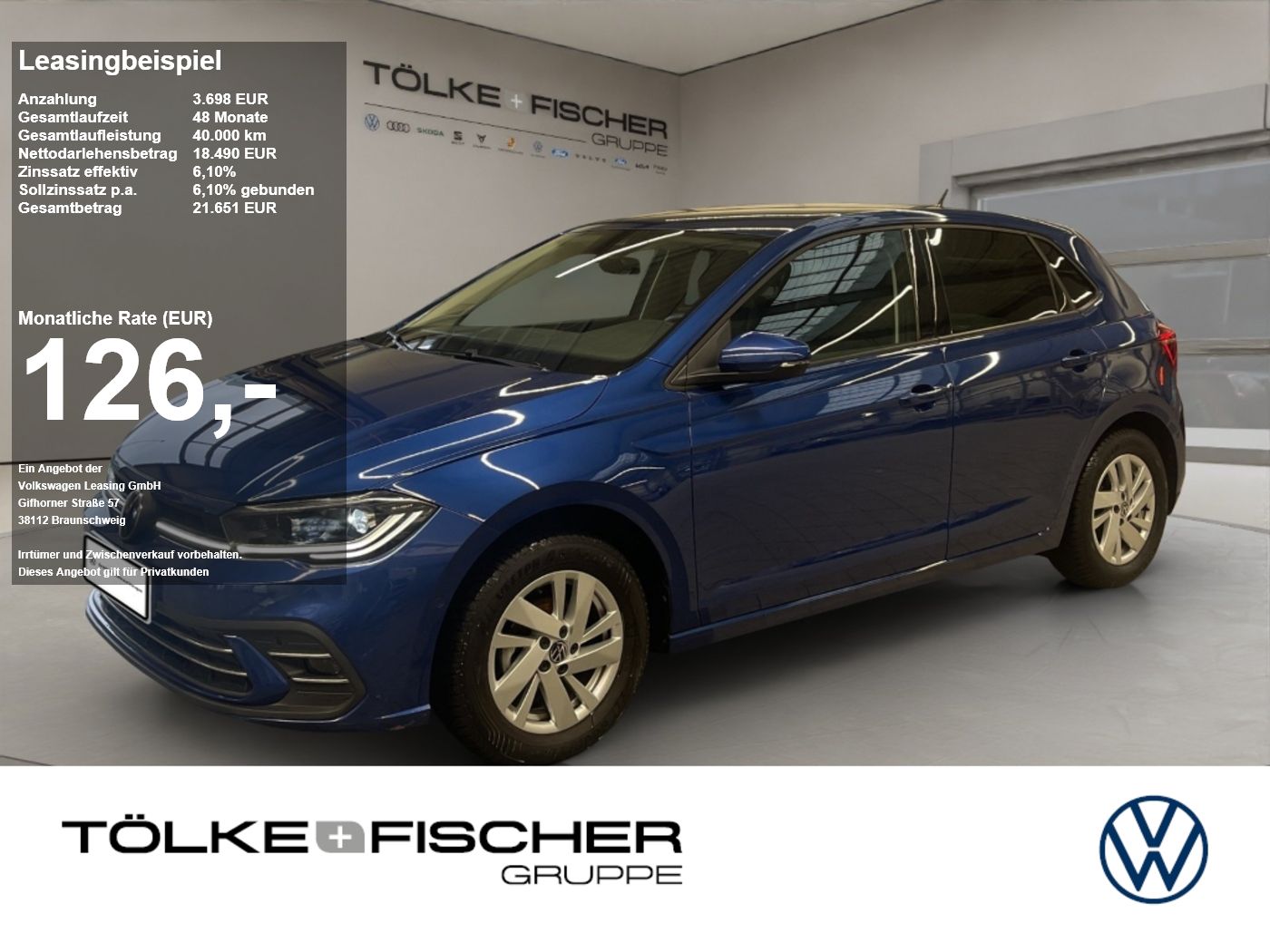 Volkswagen Polo VI 1.0 TSI Style IQLight ACC Virtual LED LM