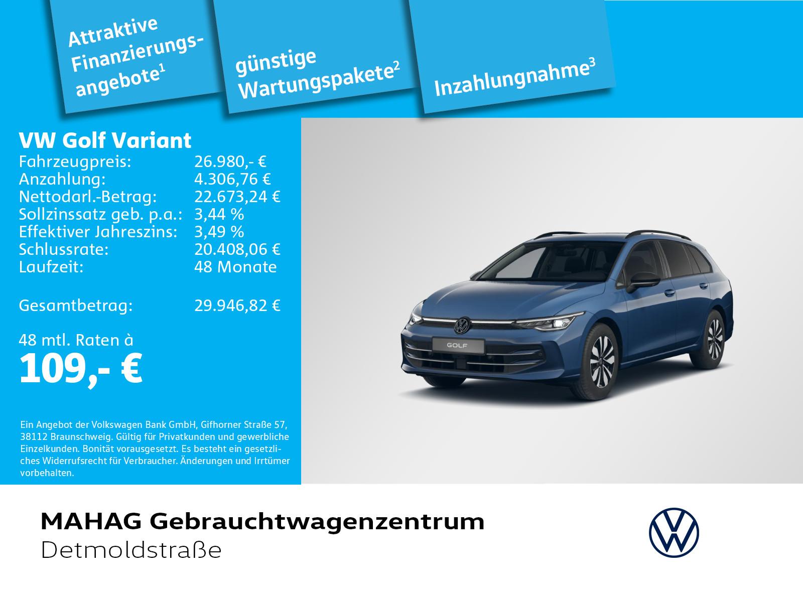 Volkswagen Golf VIII Variant Goal 1.5 eTSI AHK LED+ Navi Pa, миниатюра 25