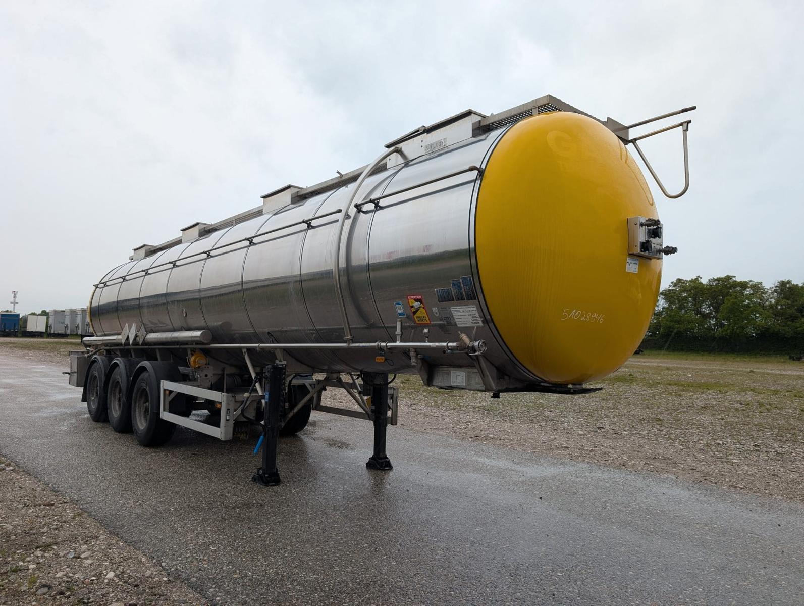 Feldbinder 3-Achs-Tanksattelauflieger Chemie/1 Kammer