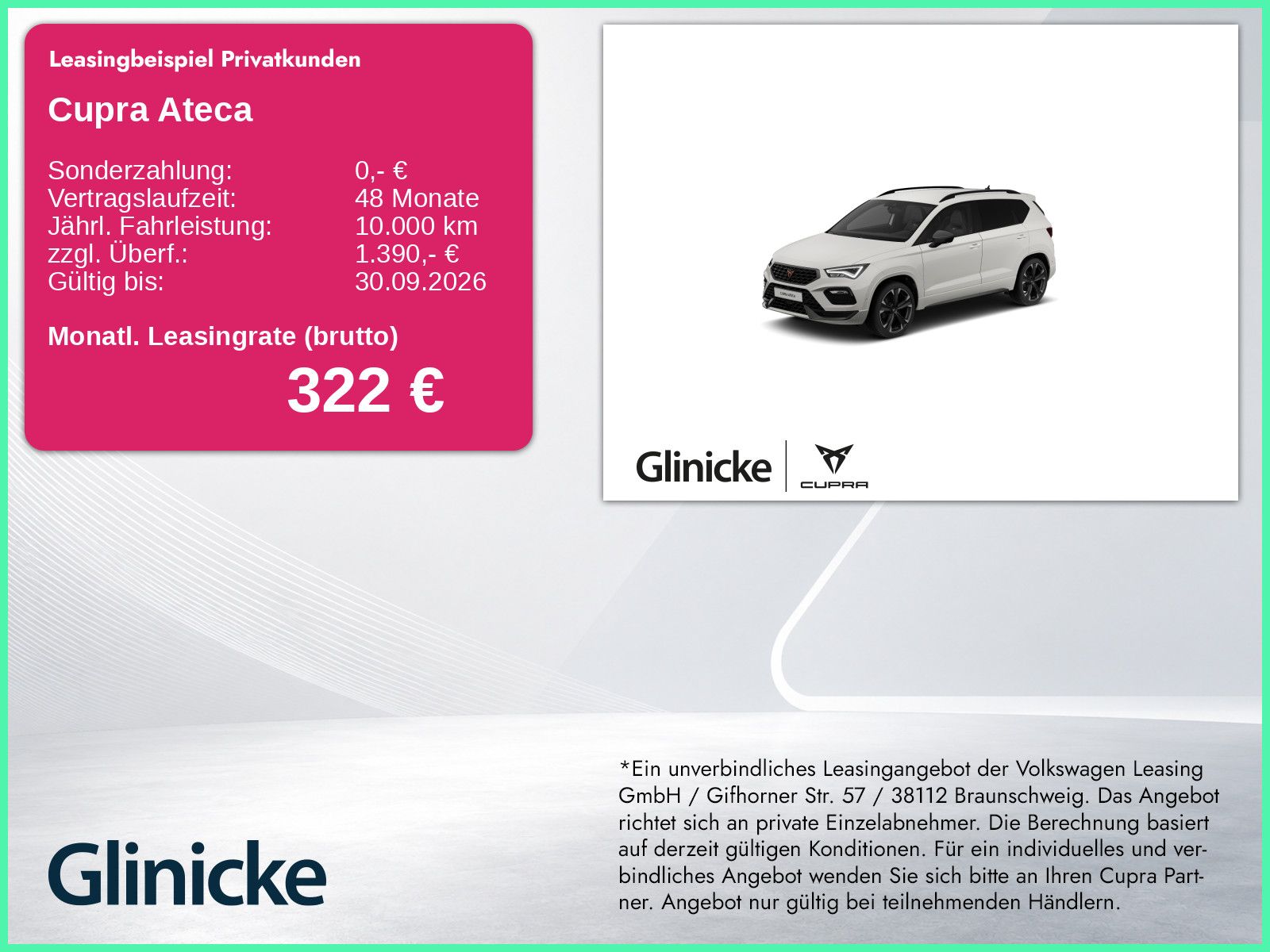 Cupra Ateca 1.5 TSI 110 kW DSG AHK Sitzheizung