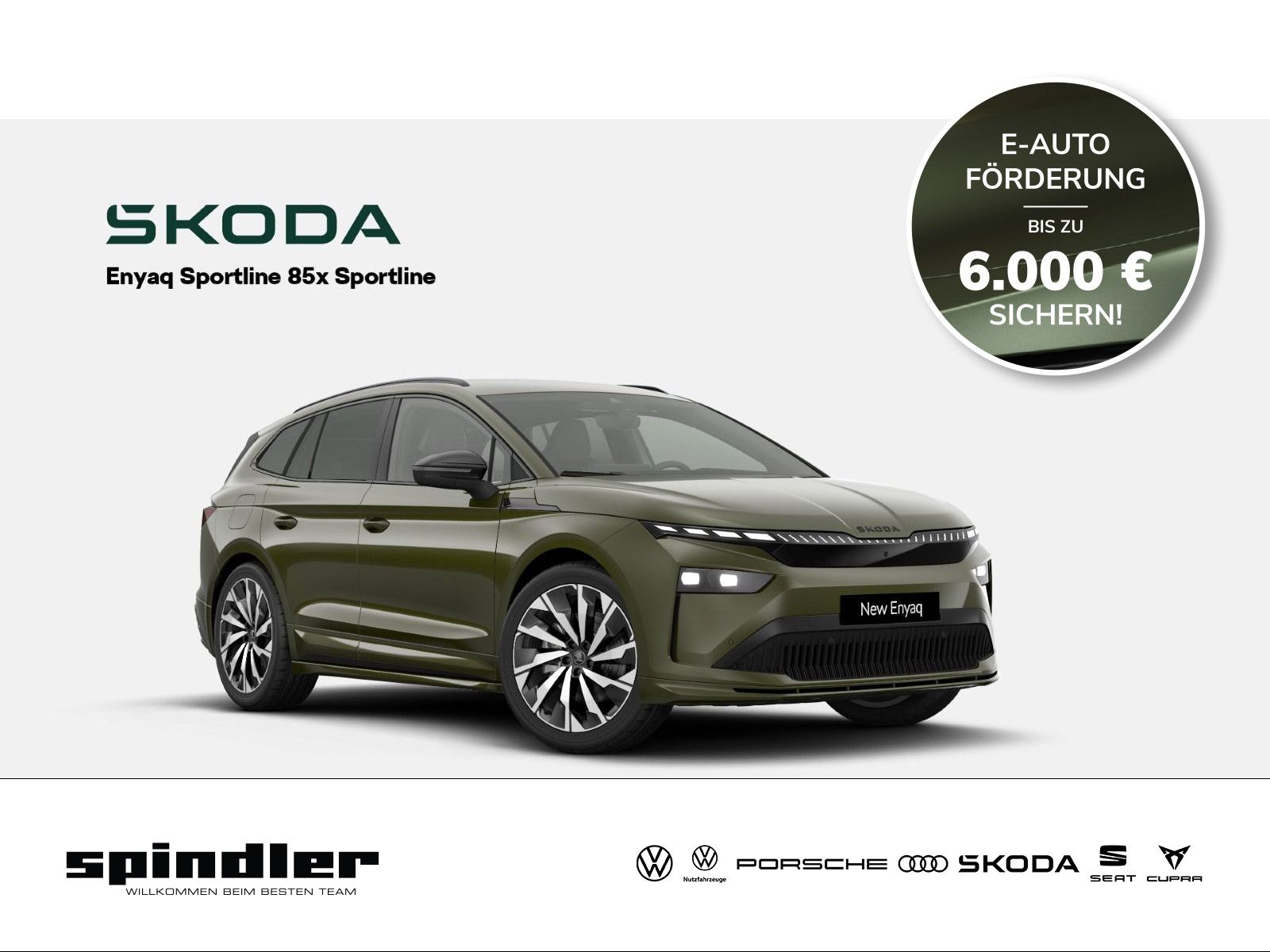 Skoda Enyaq Sportline 85x (82 kWh) 220 kW 1-Gang-Autom