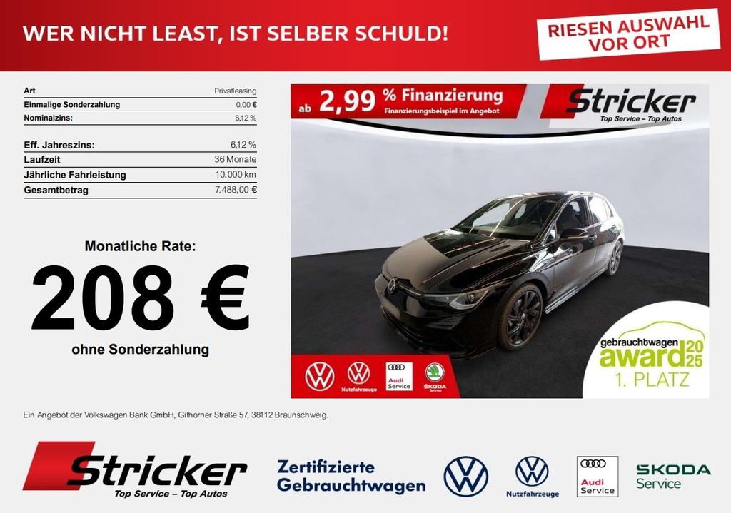 Volkswagen Golf RLine Black Style 15eTSI DSG 208ohne An 2024