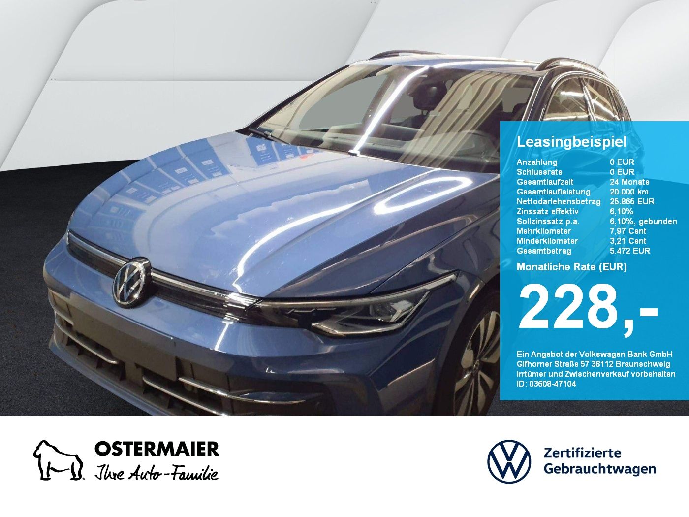 Volkswagen Golf VIII Variant GOAL 1.5TSI 150PS ACC.5J-G.AHK